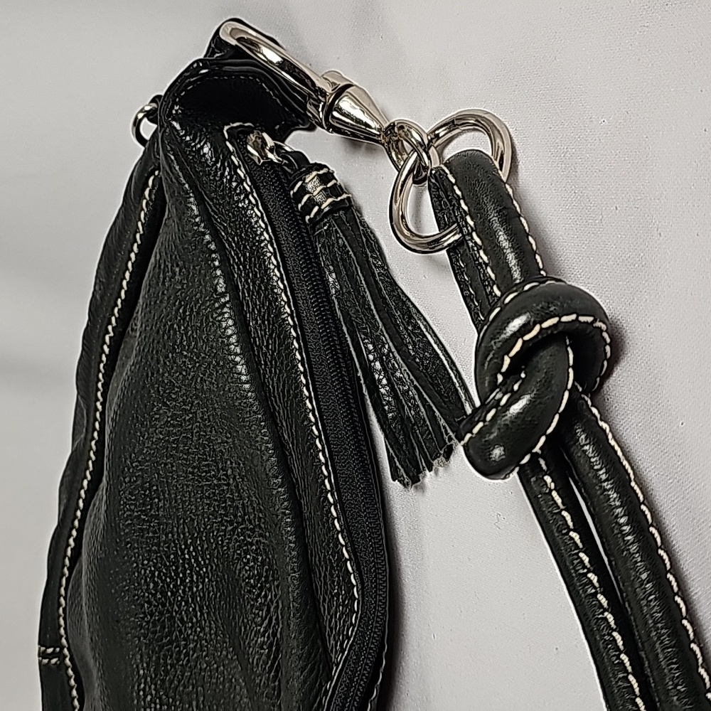 Fossil Black Pebbled Leather Hobo Bag - Picture 11 of 11
